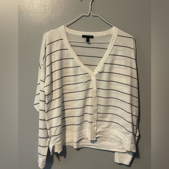 Eileen Fisher Petite Large Button Up Sweater. - Picture 1 of 7